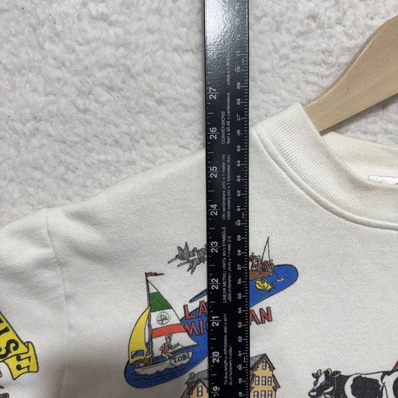 VTG Everything Wisconsin Mens Sz M Inlet Bay Made in USA Graphic Sweatshirt - Picture 14 of 14